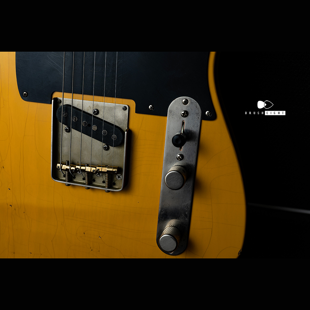 【SOLD】TMG Guitar Co. Gatton “Blackguard” Butterscotch Blonde “Heavy Checking”
