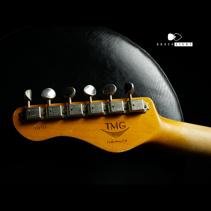 【SOLD】TMG Guitar Co. Dover HSS “Aged Gold”   Medium Aged & Hard Checking