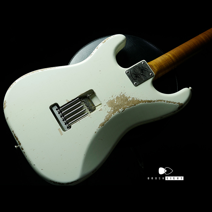 【SOLD】Xotic XSC-2  “22F Roasted Flame Maple”  Olympic White Heavy Aged 2018’s