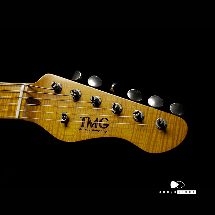【SOLD】TMG Guitar Co. Dover SSH "Blonde" Light Aging Flame Maple 1piece