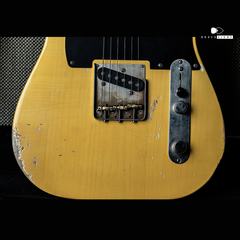TMG Guitar Co. Gatton “Blackguard” Butterscotch Blonde “Heavy Checking”