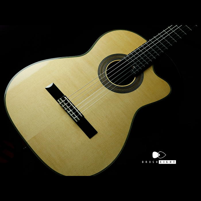 【SOLD】Shunpei Nishino (西野春平) NR.3 CWE  650mm “Spruce Top” Brush eight Selected with Super Light Case