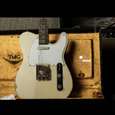 【SOLD】TMG Guitar Co.  Gatton  Aged Tinted Olympic White  "Heavy Checking" Like Robben