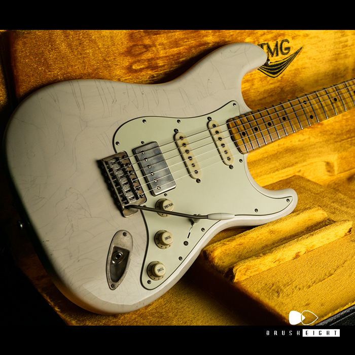 Brush eight / 【SOLD】TMG Guitar Co. Dover HSS “Transparent White